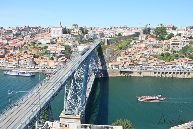 Vista de Oporto desde el puente
