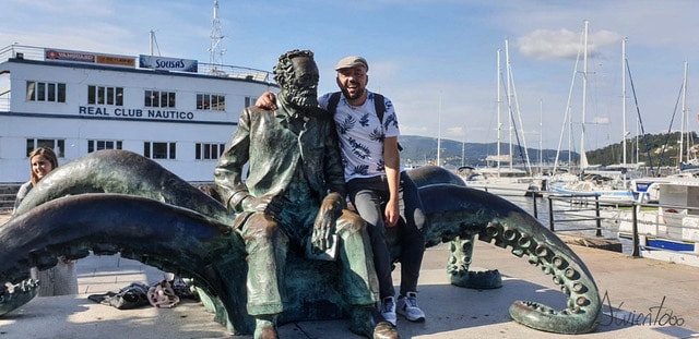 Estatua de Julio Verne en Vigo