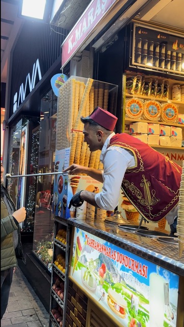 vendedores de helados en Estambul