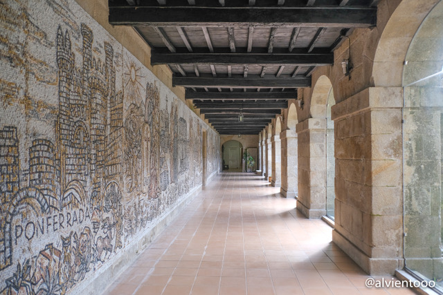 Mosaico camino santiago poio