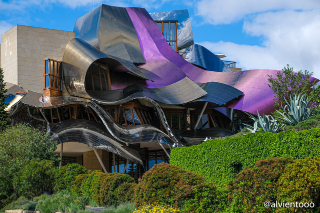 parte exterior del hotel marques de riscal